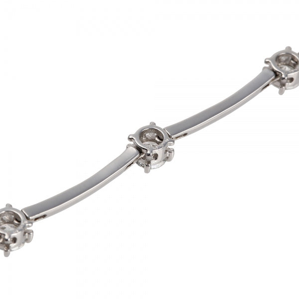 ダイヤモンド プラチナネックレス(計5.0カラット/GカラーUP/SI2/GoodUP/4月誕生石/グレーディングレポート付き)《JNKD1363》