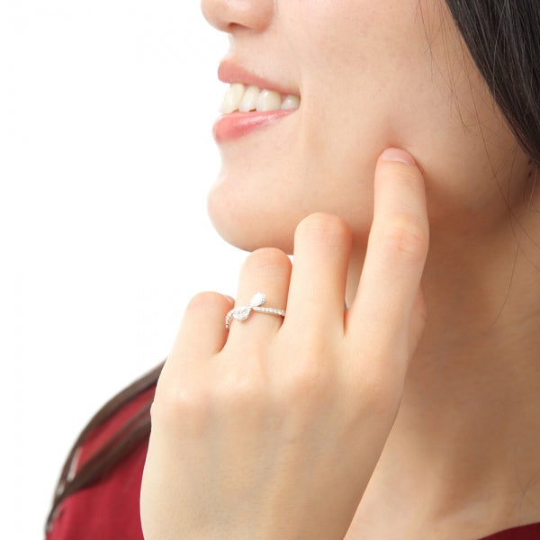 ダイヤモンド PTリング(計0.6カラット/Dカラー/IF(インターナリーフローレス)/ペアシェイプ/4月誕生石/GIAグレーディングレポート付き)《JRGD1357》