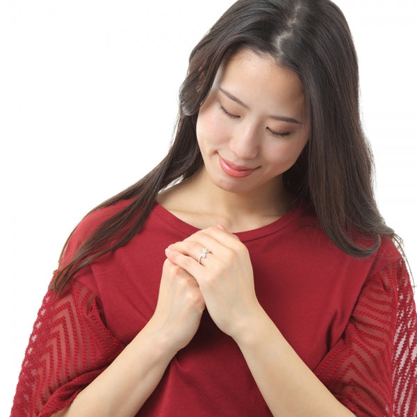 ダイヤモンド PTリング(計0.6カラット/Dカラー/IF(インターナリーフローレス)/ペアシェイプ/4月誕生石/GIAグレーディングレポート付き)《JRGD1357》