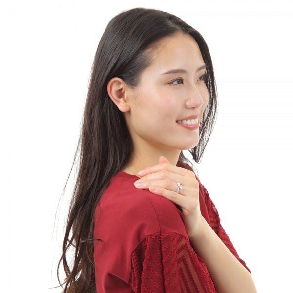 ダイヤモンド PTリング(計0.6カラット/Dカラー/IF(インターナリーフローレス)/ペアシェイプ/4月誕生石/GIAグレーディングレポート付き)《JRGD1357》