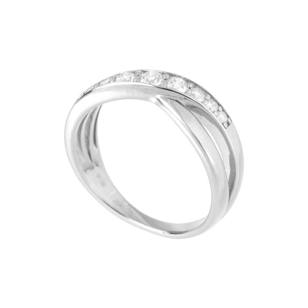 ダイヤモンド プラチナリング(計0.3カラット/クロスモチーフ/4月誕生石)《BRGD3037W》