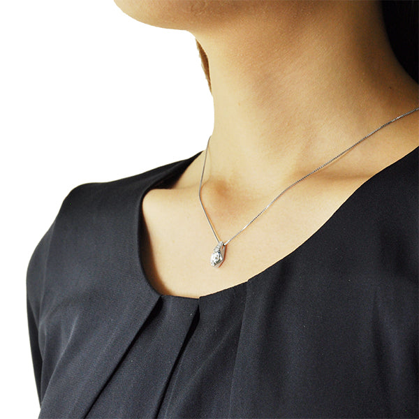 ダイヤモンド プラチナネックレス(0.51カラット/Dカラー/IF(インターナリーフローレス)/エメラルドカット/一粒/4月誕生石/GIAグレーディングレポート付き)《JPDD1806》