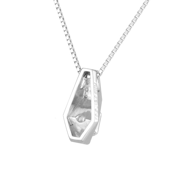 ダイヤモンド プラチナネックレス(0.51カラット/Dカラー/IF(インターナリーフローレス)/エメラルドカット/一粒/4月誕生石/GIAグレーディングレポート付き)《JPDD1806》