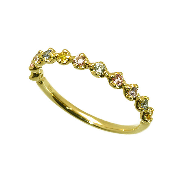 マルチカラー K18リング(クレサンベール/マルチカラー/9月誕生石)《BRGX9392》