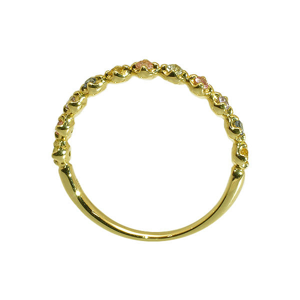 マルチカラー K18リング(クレサンベール/マルチカラー/9月誕生石)《BRGX9392》