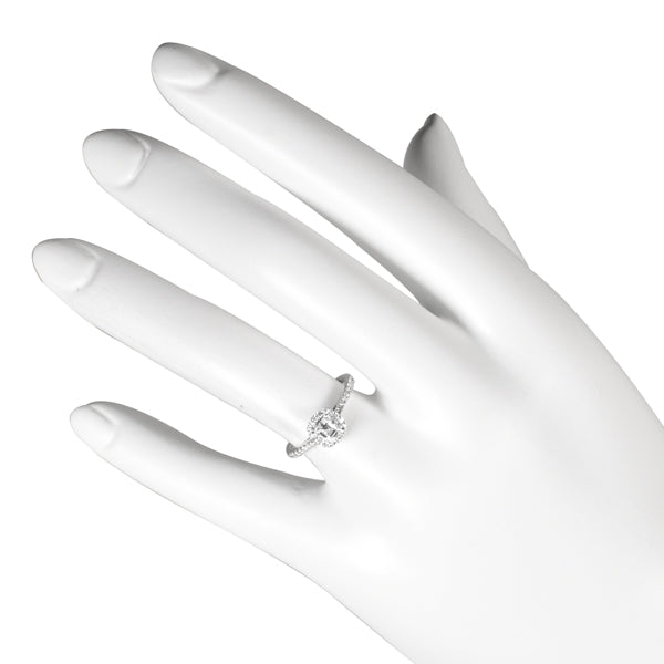 ダイヤモンド プラチナリング(0.5カラット/Dカラー/エメラルドカット/一粒/4月誕生石/GIAグレーディングレポート付き)《JRGD1516》