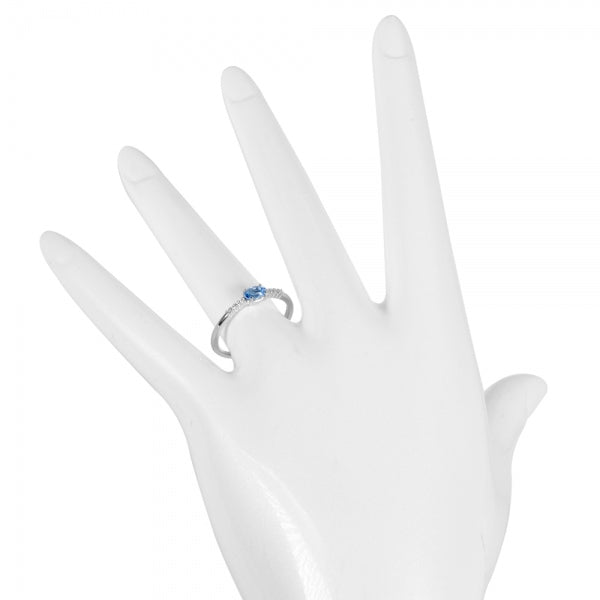 アクアマリン プラチナリング(サンタマリア/オーバル/3月誕生石)《WRGN3403》