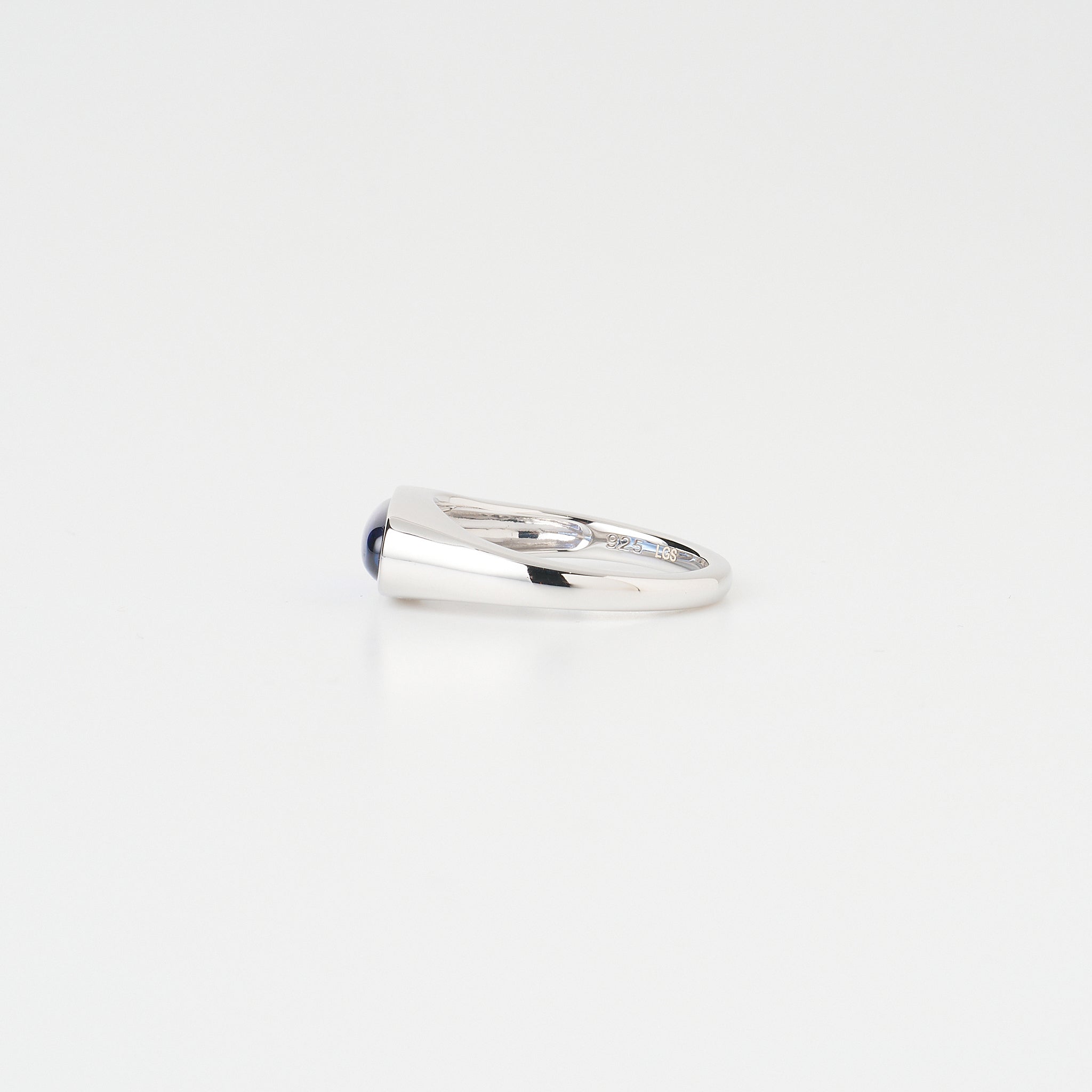 サファイア シルバーリング(LGS/Bloom/ロングオーバル)《WRGGS012》