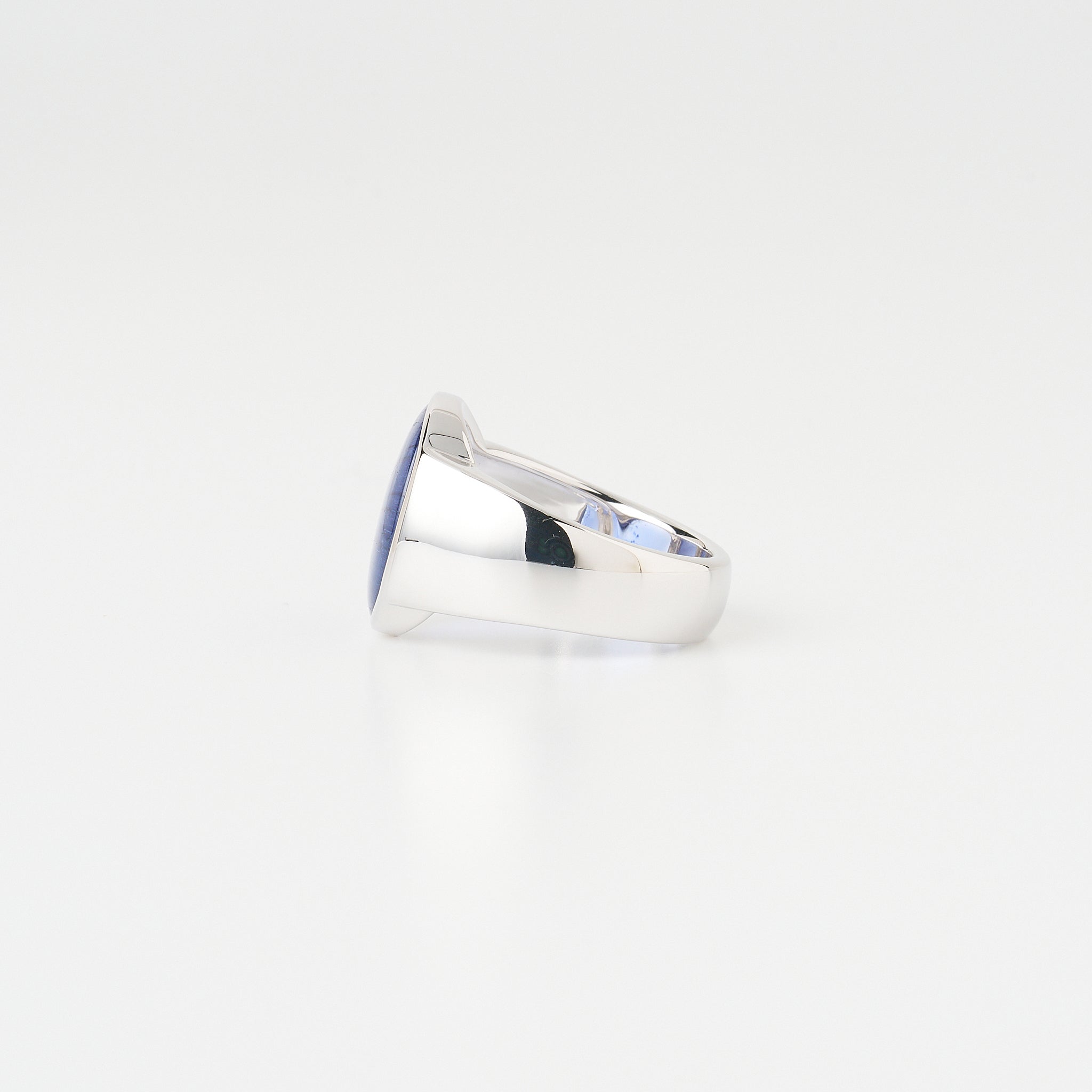 サファイア シルバーリング(LGS/Bloom/オーバル)《WRGGS013》