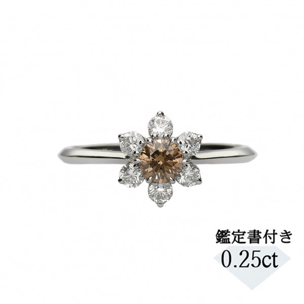 バロックパール天然ダイヤモンドリング0.25ct　k18