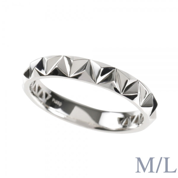 プラチナリング(サンカク/カットリング/M/Lサイズ/ユニセックス)《ORGY1819》