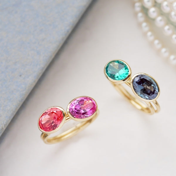 ウォーターオパール K18リング(クレサンベール/1カラットサイズ/オーバル/カボションカット/フクリン/10月誕生石)《WRGW3578》