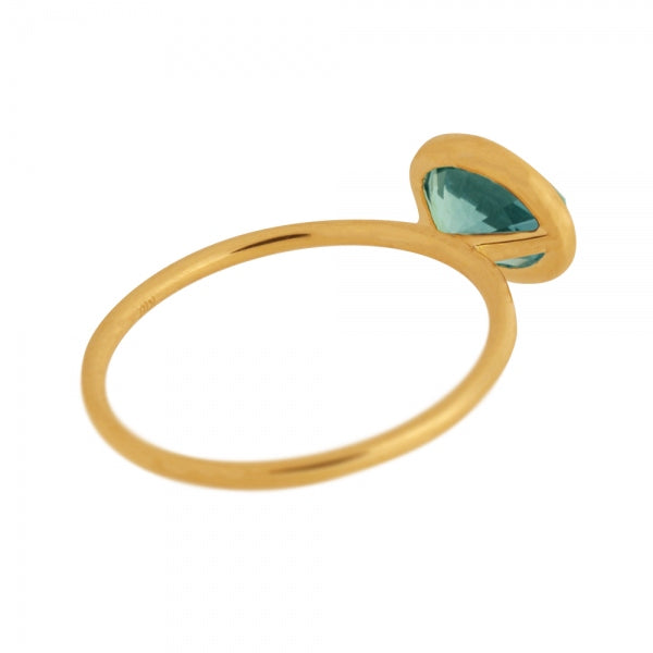 アレキサンドライト K18リング(クレサンベール/1カラットUP/オーバル/フクリン/6月誕生石)《WRGA3578》