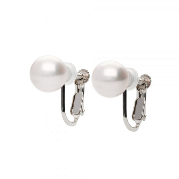 パール シルバー /K14ネックレス/イヤリング(天女/アコヤ真珠/2点セット/6月誕生石/花珠鑑別鑑定書付き)《JACQ1812》