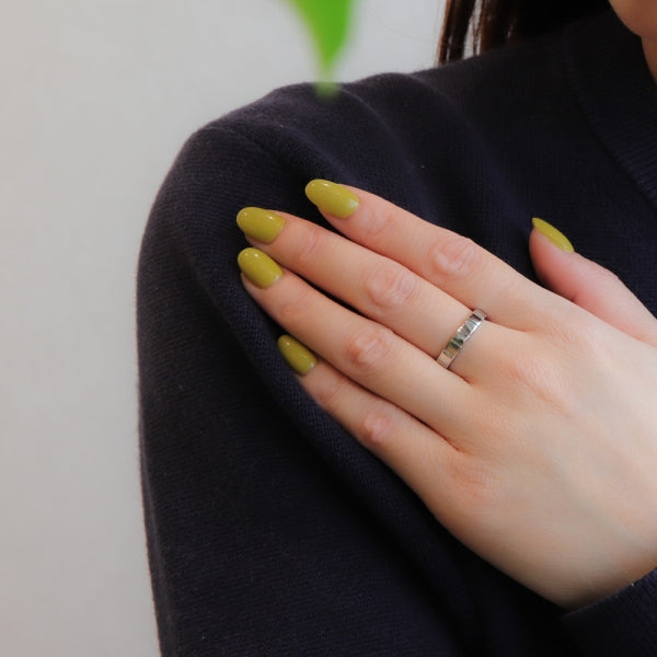 プラチナリング(シカク/カットリング/S/Mサイズ/ユニセックス)《ORGY1822》