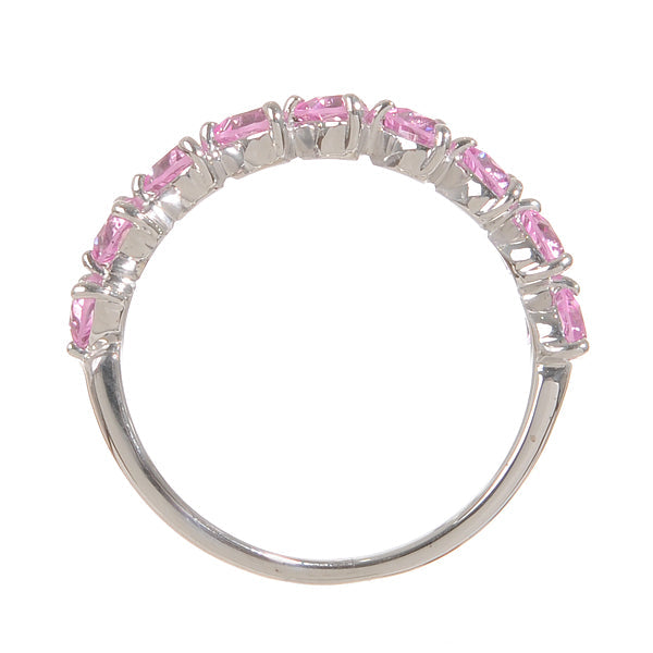 ピンクサファイア K18リング(クレサンベール/ハートモチーフ/9月誕生石)《BRGM7618》