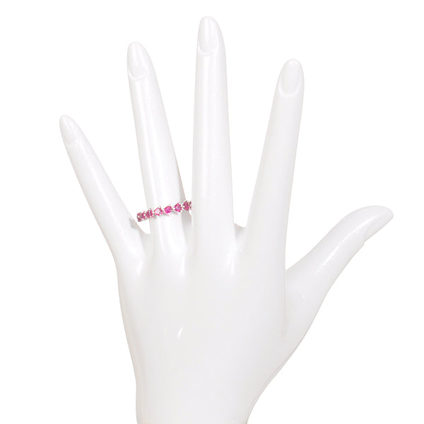 パパラチアサファイア K18リング(クレサンベール/ハートモチーフ/9月誕生石)《BRGP7618》