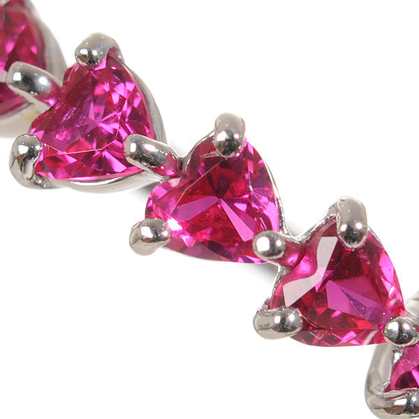 ルビー K18リング(クレサンベール/ハートモチーフ/7月誕生石)《BRGR7618》