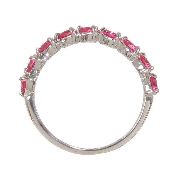 ルビー K18リング(クレサンベール/ハートモチーフ/7月誕生石)《BRGR7618》