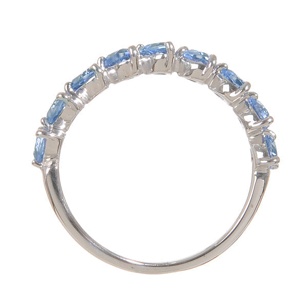 ライトブルーサファイア K18リング(クレサンベール/ハートモチーフ/9月誕生石)《BRGC7618》