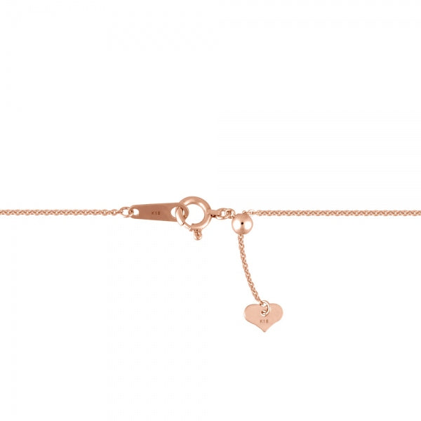 ダイヤモンド K18ネックレス(計0.47カラット/テーパーバケット/パヴェ/スフィア/4月誕生石)《WPDD3513》