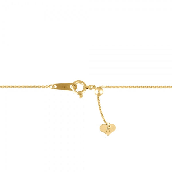 ダイヤモンド K18ネックレス(計0.47カラット/テーパーバケット/パヴェ/スフィア/4月誕生石)《WPDD3512》