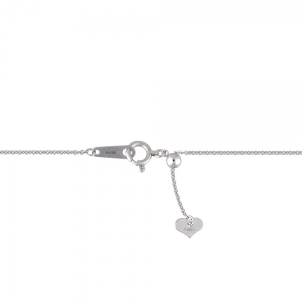 ダイヤモンド プラチナネックレス(計0.40カラット/テーパーバケット/パヴェ/スフィア/4月誕生石)《WPDD3511》