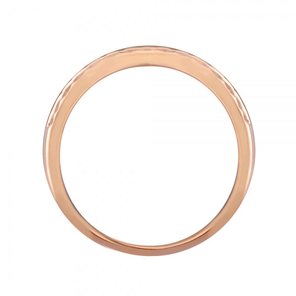 ダイヤモンド K18リング(計0.2カラット/テーパーバケット/ハーフエタニティ/ライン/ベゼル/4月誕生石)