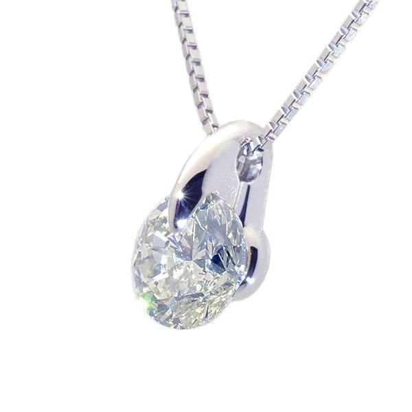 ダイヤモンド プラチナネックレス(2.0カラット/大特価/一粒/4月誕生石/グレーディングレポート付き)《JPDD1192》