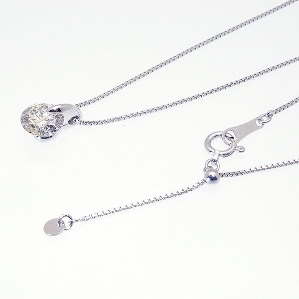 ダイヤモンド プラチナネックレス(2.0カラット/大特価/一粒/4月誕生石/グレーディングレポート付き)《JPDD1192》