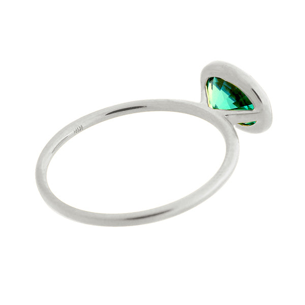 グリーンクリソベリル PTリング(クレサンベール/1カラットUP/オーバル/フクリン)《WRGV3592》