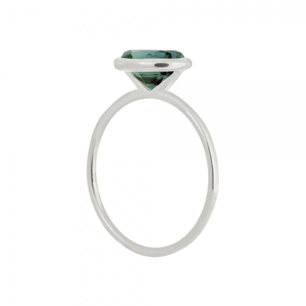 アレキサンドライト プラチナリング(クレサンベール/1カラットUP/オーバル/フクリン/6月誕生石)《WRGA3592》