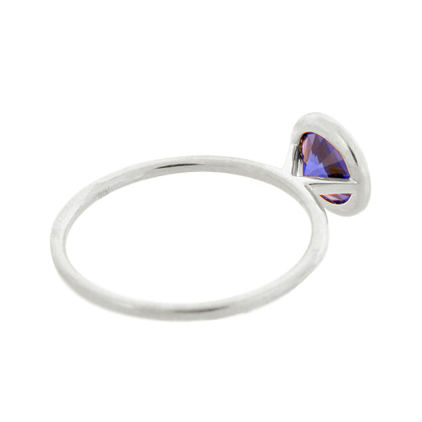 ブルーサファイア PTリング(クレサンベール/1カラットUP/フクリン/9月誕生石)《WRGS3594》