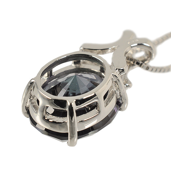 アレキサンドライト プラチナネックレス(クレサンベール/オーバル/6月誕生石)《WPDA2640》