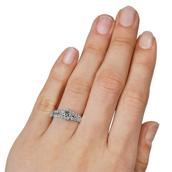 ダイヤモンド プラチナリング(0.2カラット/GカラーUP/SI2/EXCELLENT/一粒/4月誕生石/グレーディングレポート付き)《WRGD2921》