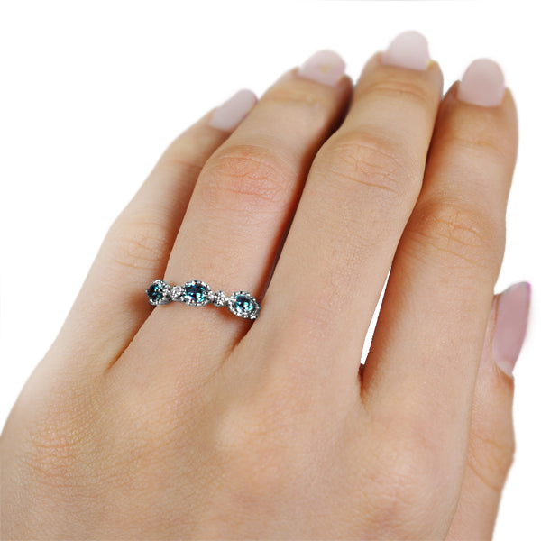 アレキサンドライト/ダイヤモンド K18リング(クレサンベール/オーバル/アンティーク風/6月誕生石)《WRGA2635》