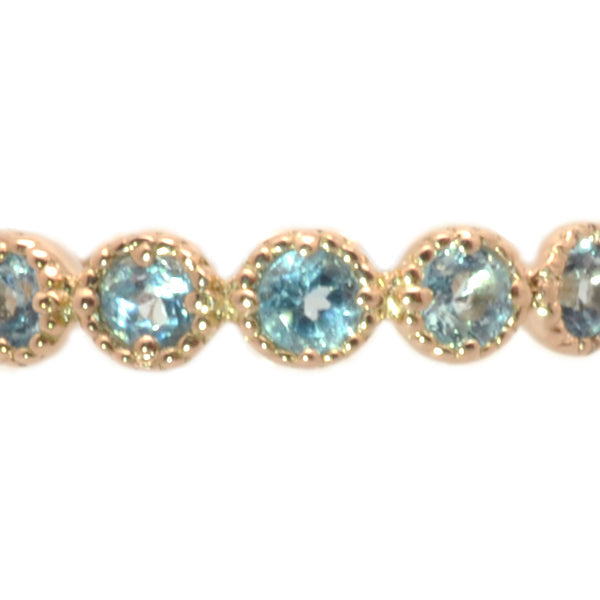 ブルートパーズ K18リング(ハーフエタニティ/11月誕生石)《WRGN2107》