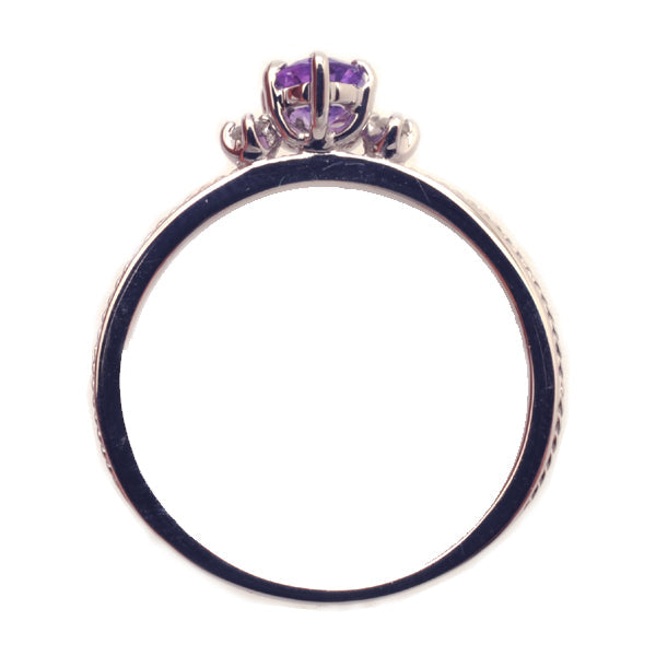 アメシスト/ダイヤモンド K18リング(オーバル/2月誕生石)《WRGN2118》