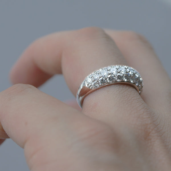 ダイヤモンド PTリング(計2.0カラット/パヴェ/4月誕生石)《WRGD2549》