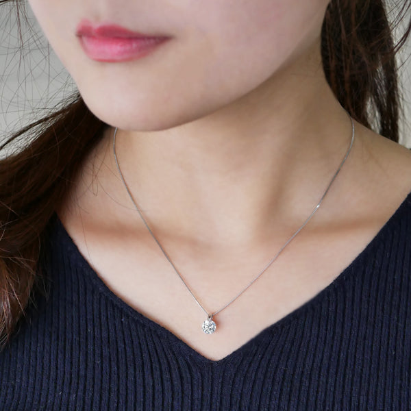 【1点限定】ダイヤモンド プラチナネックレス(1.014カラット/J/I1/VG/中央宝石研究所鑑定書付)《GPDD0081》