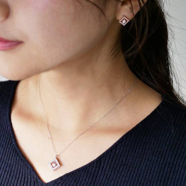 ダイヤモンド K18ネックレス(0.2カラット/一粒/4月誕生石/グレーディングレポート付き)《WPDD3257》