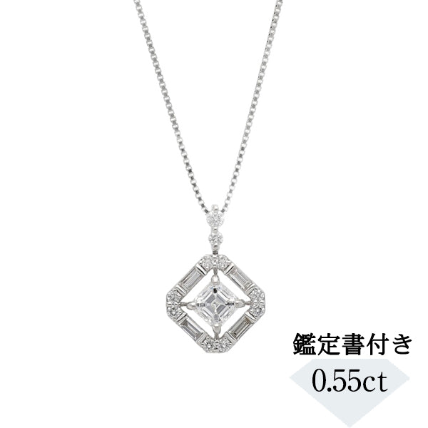 ダイヤモンド PTネックレス(0.5カラット/Dカラー/VVS1