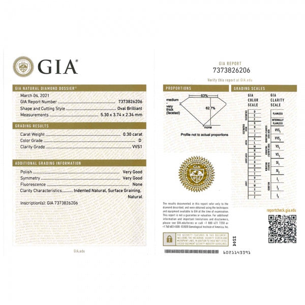 ダイヤモンド PTネックレス(0.3カラット/Dカラー/VVS1/オーバル/一粒/4月誕生石/GIAグレーディングレポート付き)《JPDD1541》