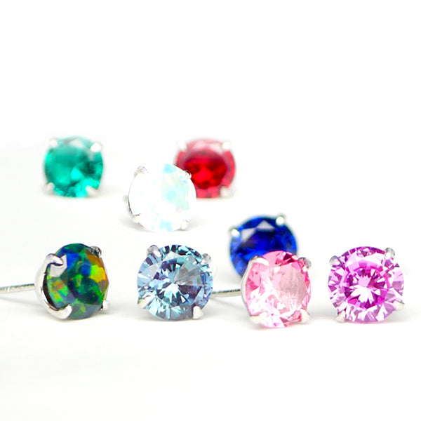 アレキサンドライト プラチナピアス(クレサンベール/1カラットUP/ラウンドブリリアント/スタッド/6月誕生石)《WEPA3182》