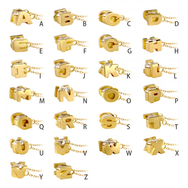 ブルーサファイア K18ネックレス(クレサンベール/イニシャル/9月誕生石)《WPDS3433》