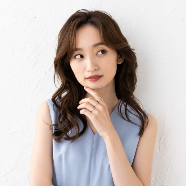 ピンクサファイア/ダイヤモンド K18リング(クレサンベール/マット/9月誕生石)《WRGM4097》