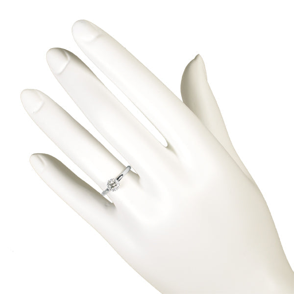 ダイヤモンド プラチナリング(計0.3カラット/フラワーモチーフ/4月誕生石)《JRGD1148》