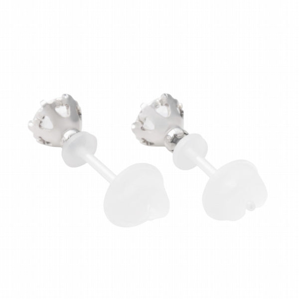 キュービックジルコニア/アメシスト K10セラミックピアス(Birthday/2月誕生石)《FP6N0002》