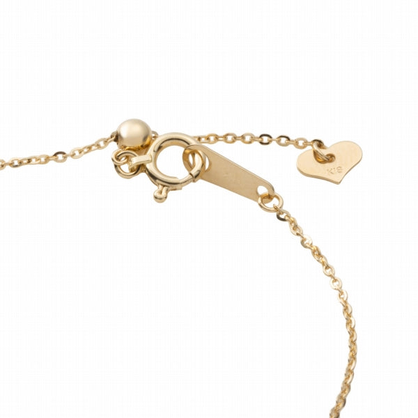 ダイヤモンド K18ネックレス(計0.15カラット/テーパーバケット/馬蹄モチーフ/ベゼル/4月誕生石)《WPDD3500》