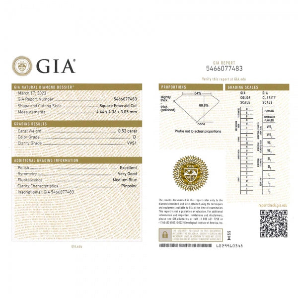 ダイヤモンド プラチナリング(0.5カラット/Dカラー/VVS1/エメラルドカット/一粒/4月誕生石)《JRGD1851》